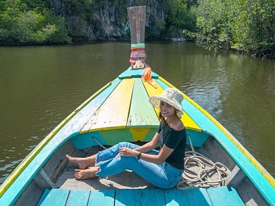 ล่องเรือเที่ยวชุมชนบ้านน้ำราบ ชมวิวเขาจมป่า ดูพระอาทิตย์ตกที่ทะเลแหวก